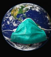 Planet Erde Maske